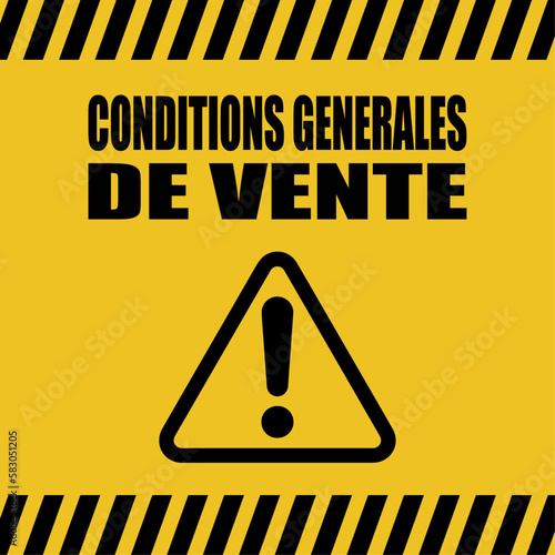 Logo conditions générales de vente.