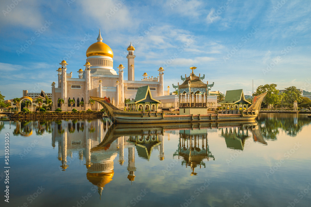 Ταπετσαρία Omar Ali Saifuddien Mosque in Bandar Seri Begawan, brunei darussalam