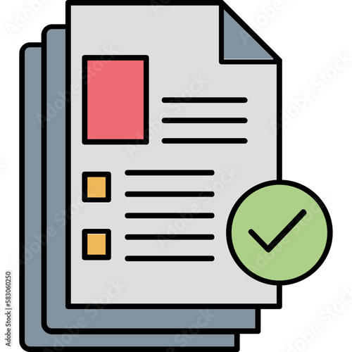 Files accepted Vector Icon

