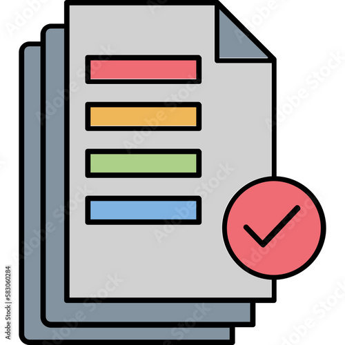 Files accepted Vector Icon

