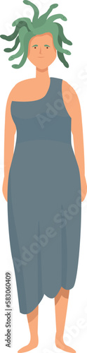 Pandora icon cartoon vector. Greek myth. Ares legend