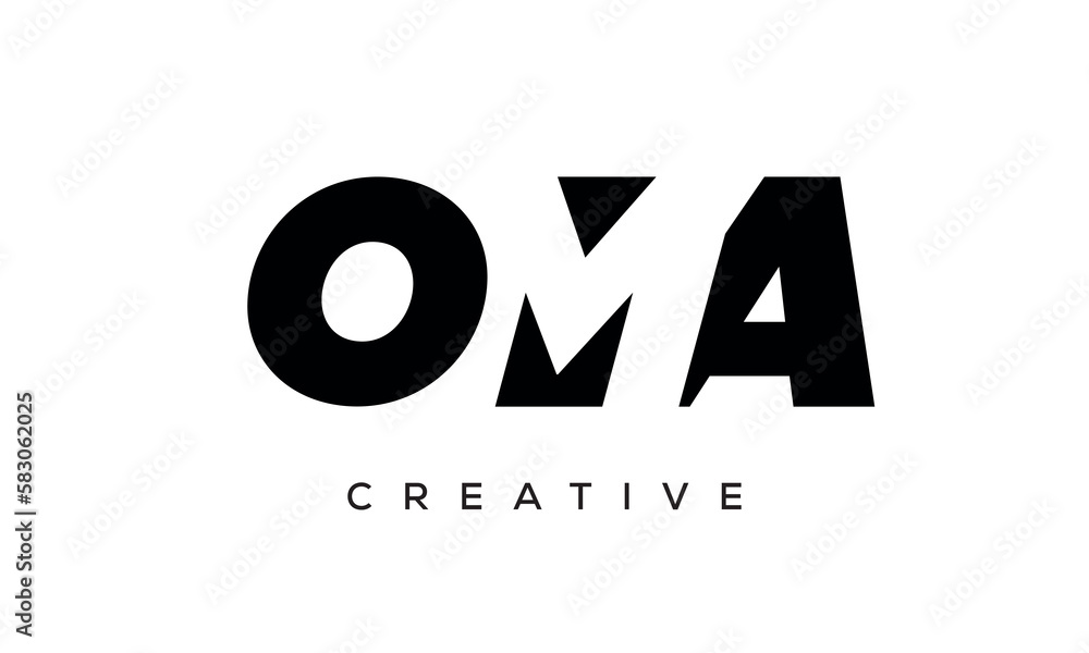 OMA letters negative space logo design. creative typography monogram vector OMA letters negative space logo design. creative typography monogram vector