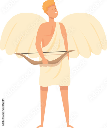Cupid icon cartoon vector. Greek god. Olympic legend