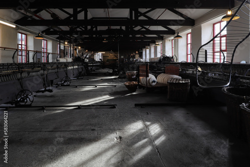 Fototapeta Naklejka Na Ścianę i Meble -  interior of a old textile factory