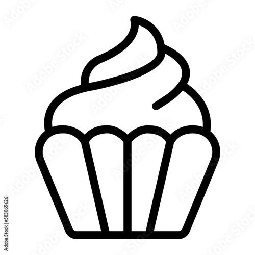 cupcakes line icon