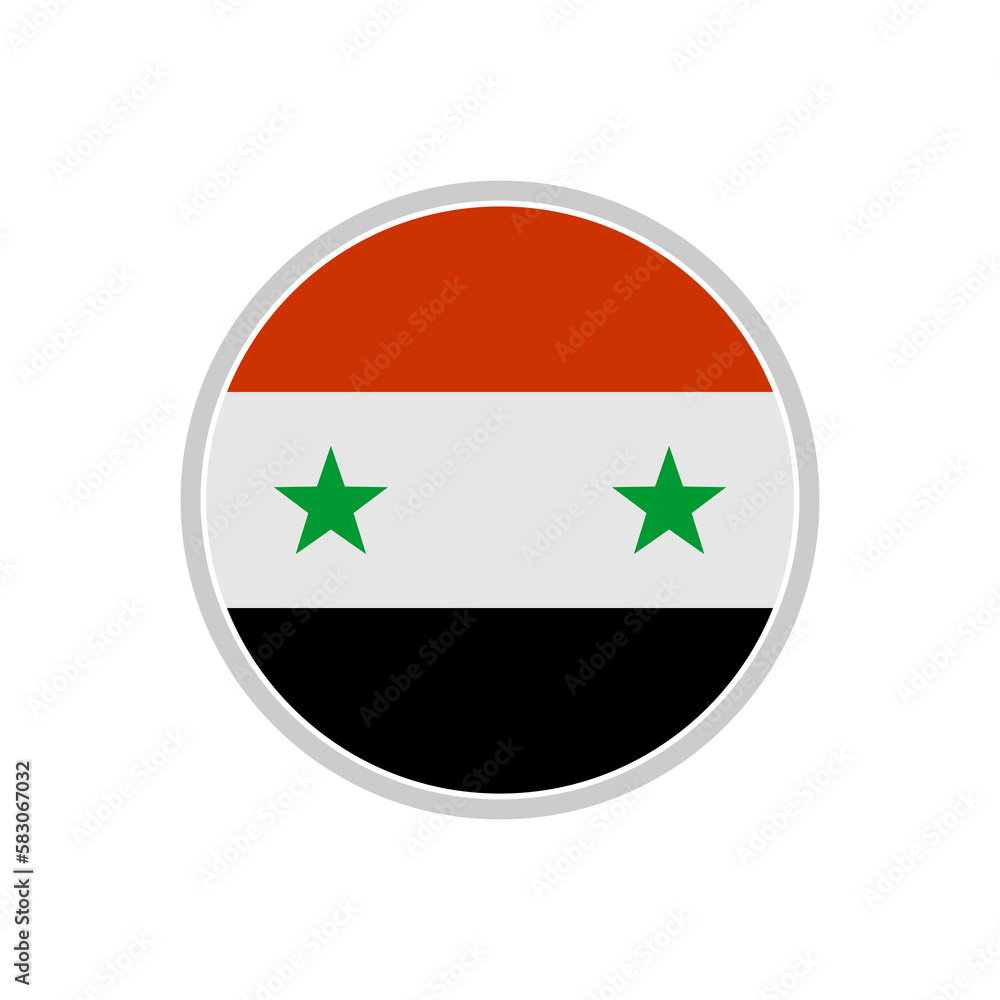 Syria flags icon set, Syria independence day icon set vector sign symbol