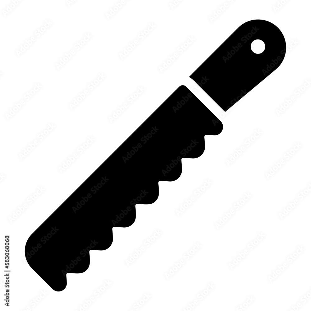 bread knife glyph icon bread knife glyph icon