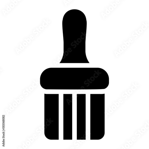 basting brush glyph icon