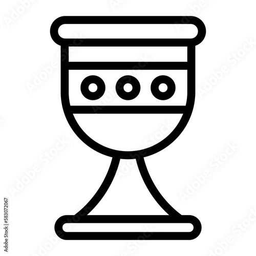 goblet line icon