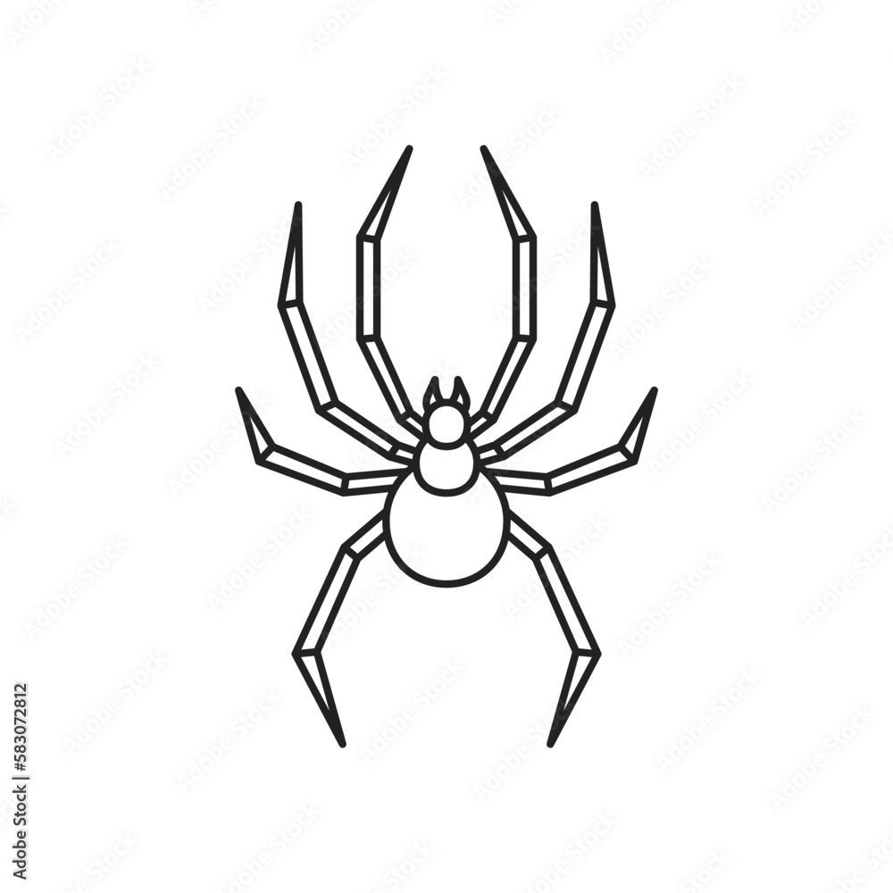 Black spider insect icon. High quality black vector illustration. Black spider insect icon. High quality black vector illustration.