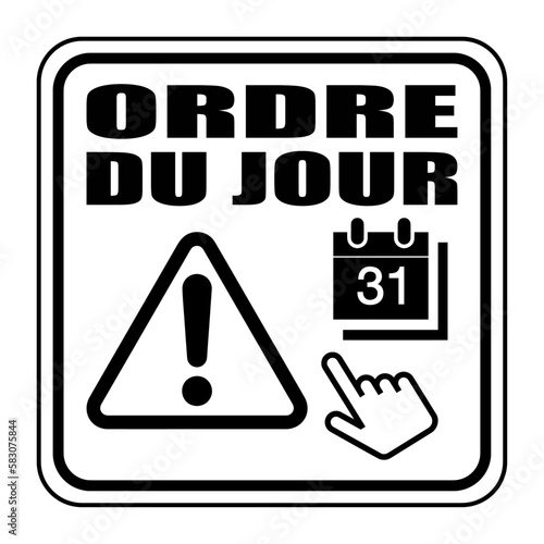 Logo ordre du jour.