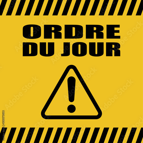 Logo ordre du jour.