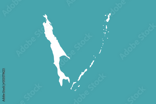 Flag of Sakhalin Oblast (Russian Federation, Russia) Sakhalin and Kuril Islands