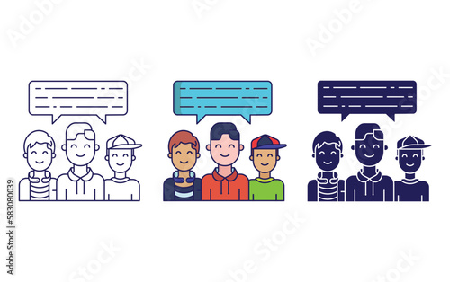 Brothers vector icon