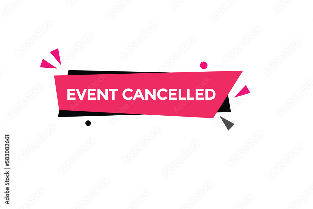 event canceled button vectors.sign label speech event canceled

