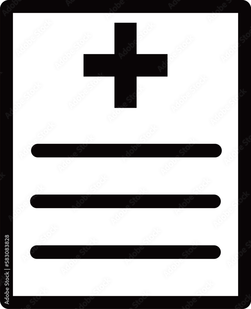 Fototapeta premium カルテ アイコン