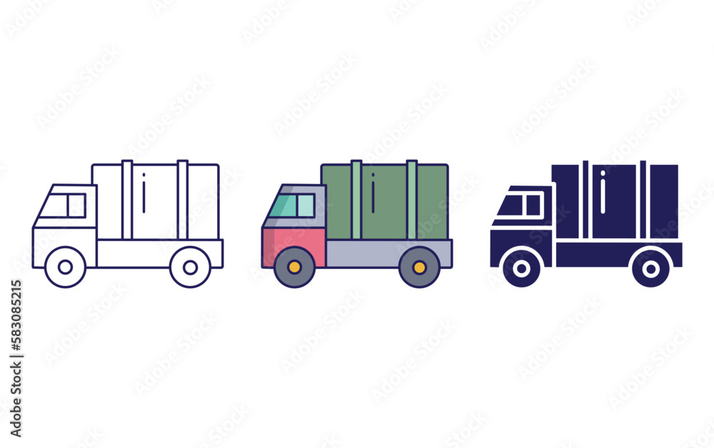 Naklejka premium Truck vector icon