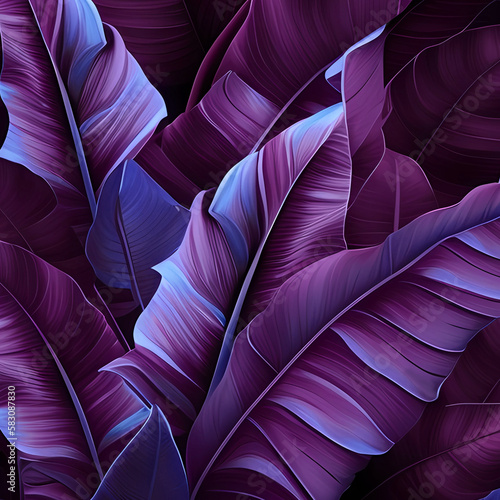 Background of palm leaves. Generative AI.