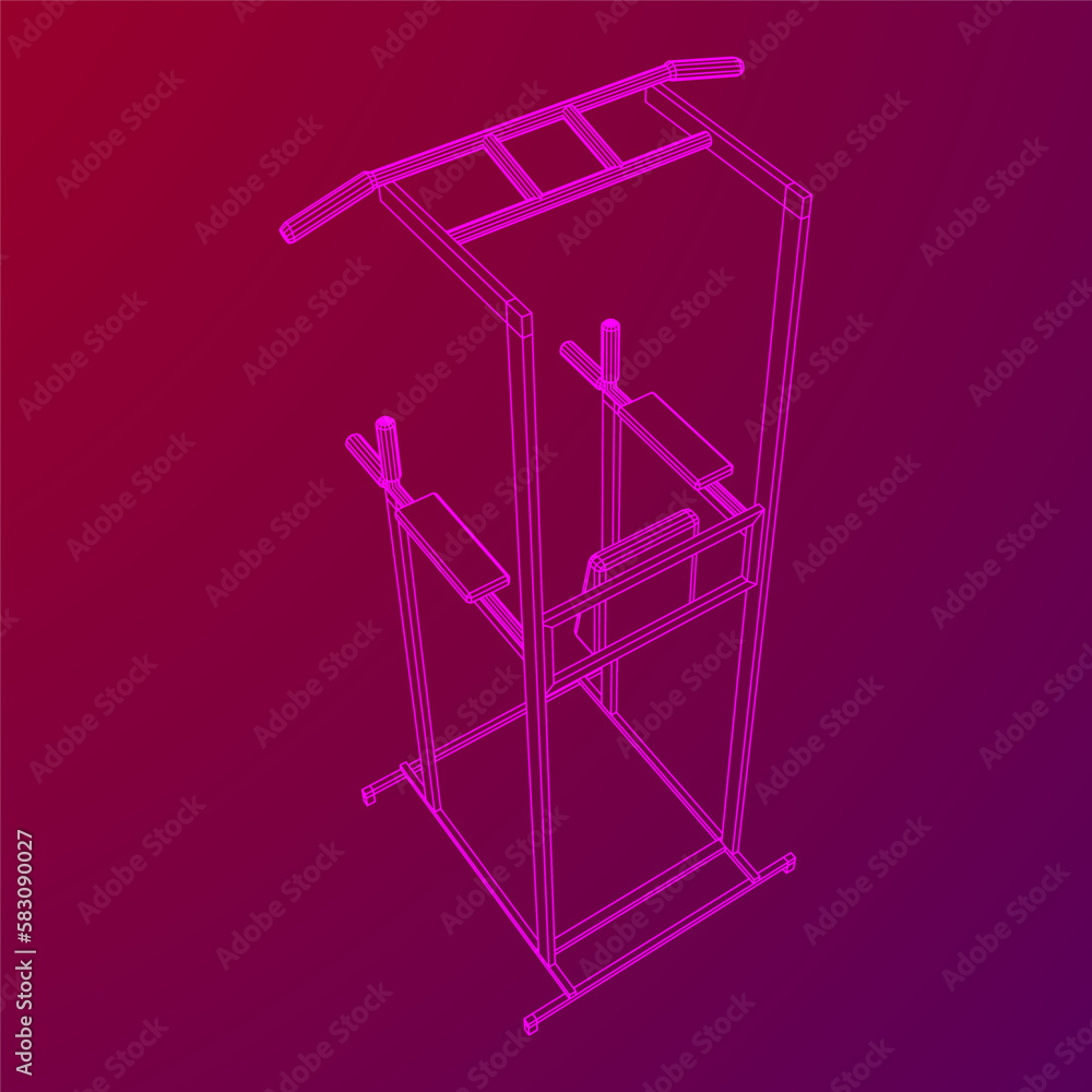 Obraz premium Pull up bar. Upper body workout, bodybuilding exercise.