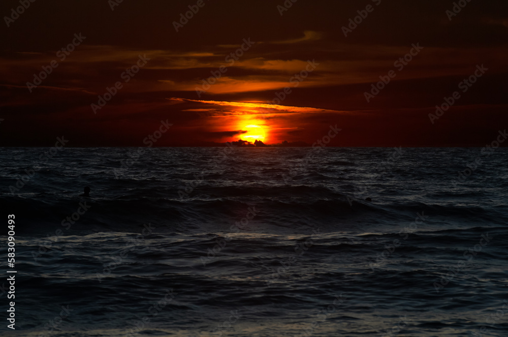 Lagouvardos, Greece sunset over the sea