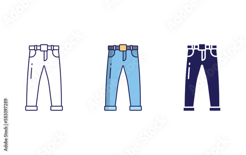 Jeans vector icon