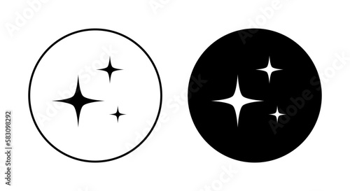 Clean star, shiny icon vector in trendy style
