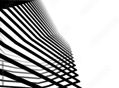 abstract futuristic architecture 3d illustration