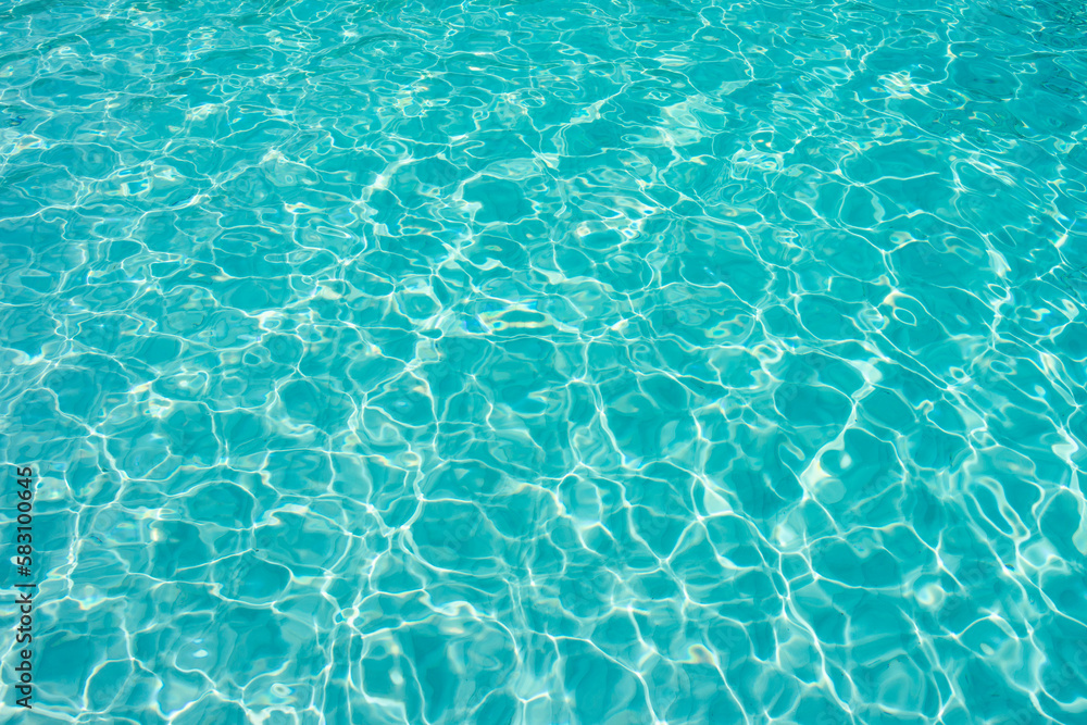 Transparent clear water. Surface of a sea turquoise color.