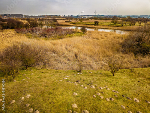 Assens soils basins made of washed out soil from sugar beets production Denmark photo