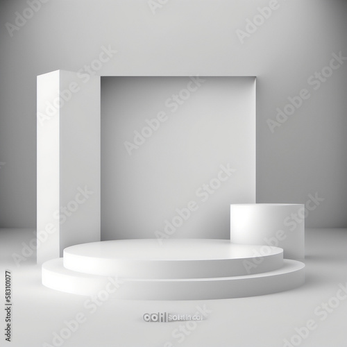 A professional white pedestal for your business needs