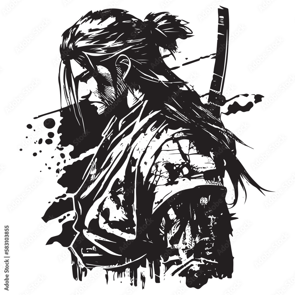 Discover more than 73 anime samurai drawing latest  incdgdbentre
