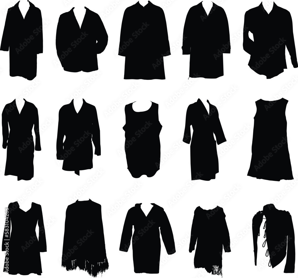 man and women fashion icons, clothing silhouette man and women fashion icons, clothing silhouette