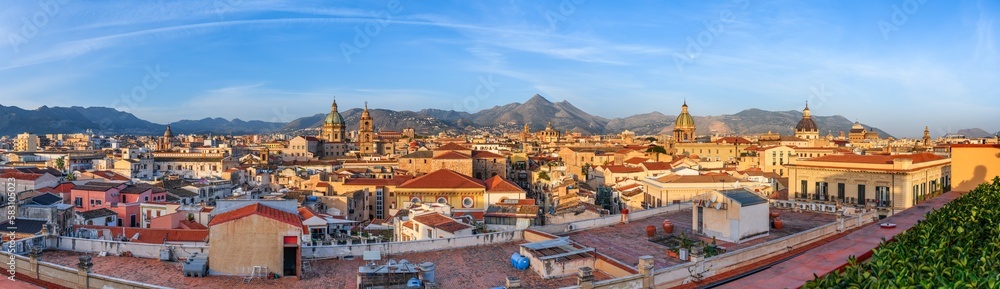 Palermo, Sicily Panorama Skyline
