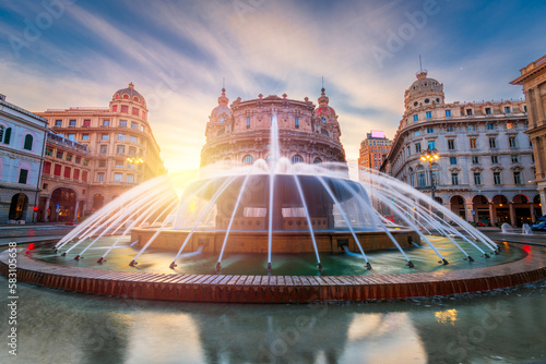 Foto Genoa, Italy Town Square