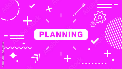 Stylish Informative Infographic, Planning Title Infographic Background Elements

