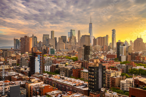 New York, New York, USA Lower Manhattan City Skyline © SeanPavonePhoto