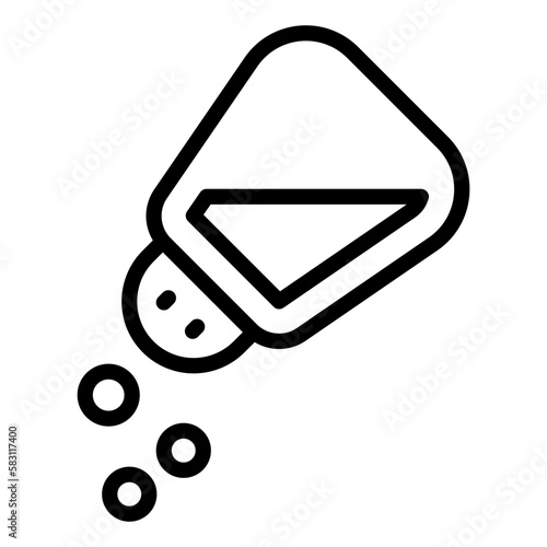Salzstreuer icon schwarz