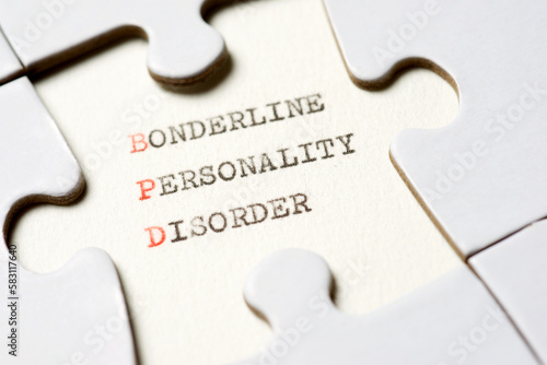 Schilderij op canvas Borderline personality disorder concept view