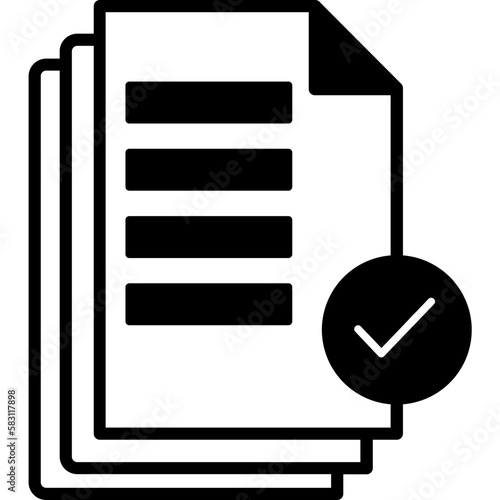 Files accepted Vector Icon

