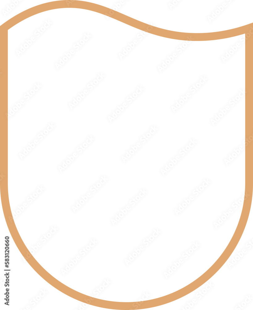 Logo design, Shield shape frame border badge. Logo design, Shield shape frame border badge.