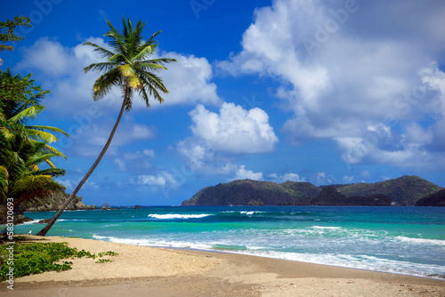 Beach in Charlotteville,.Tobago,Republic of Trinidad and Tobago, Southern Caribbean