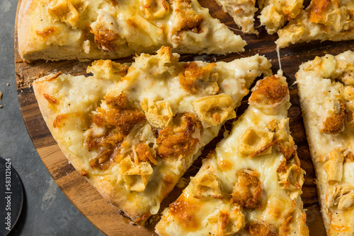 Gourmet Chicken and Waffle Pizza