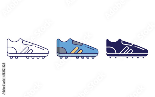 stud shoe vector icon