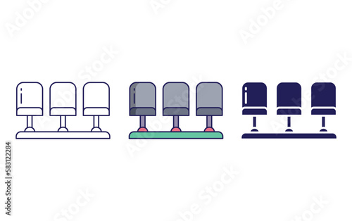 seat vector icon