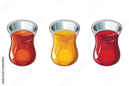 Turkish Tea Collection, Glass Cup of Tea