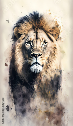 lion. Generative AI © simpledesign79