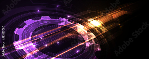 high tech technology background picture sci fi communication network pattern