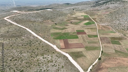 Construction of wind farm, wind turbines, and energy.