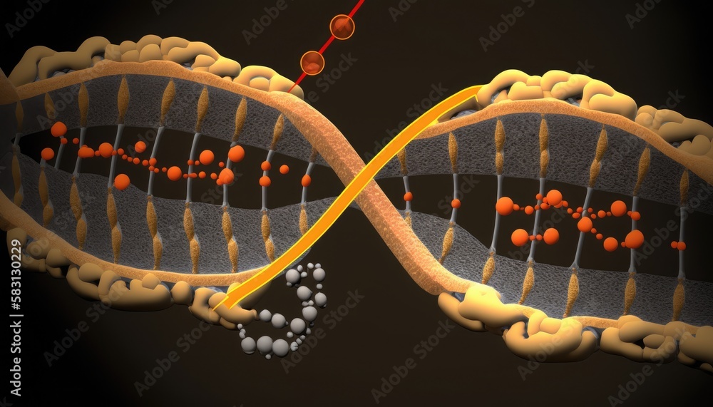 Rna Interference Rnai Pathway Showing The Degradation Of A Messenger ...