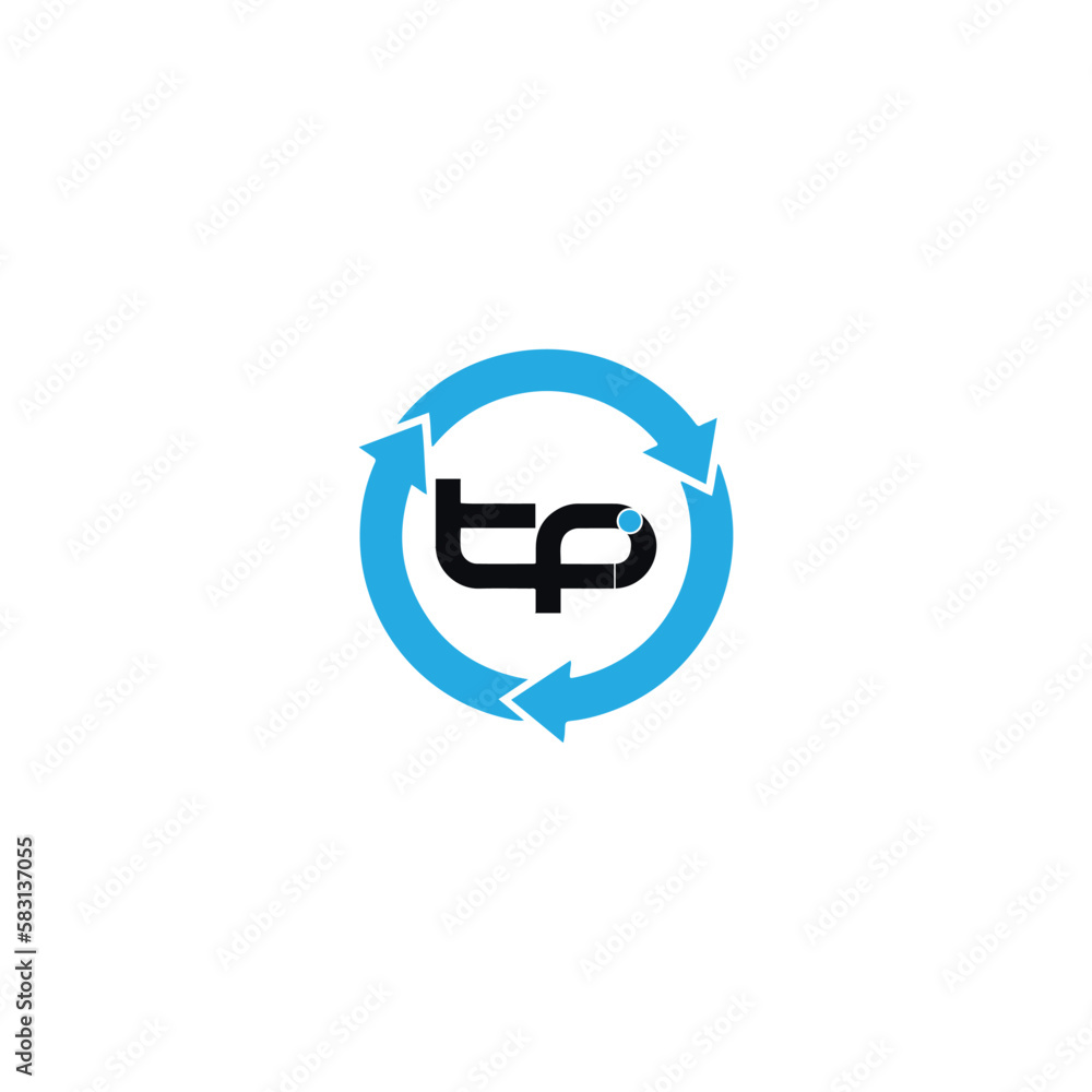 TPI letter Modern Business logo design
